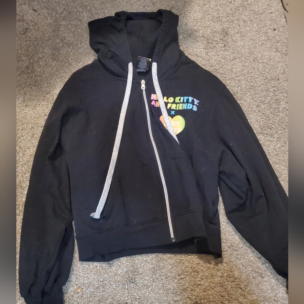 Hello Kitty Black and Silver Hoodie